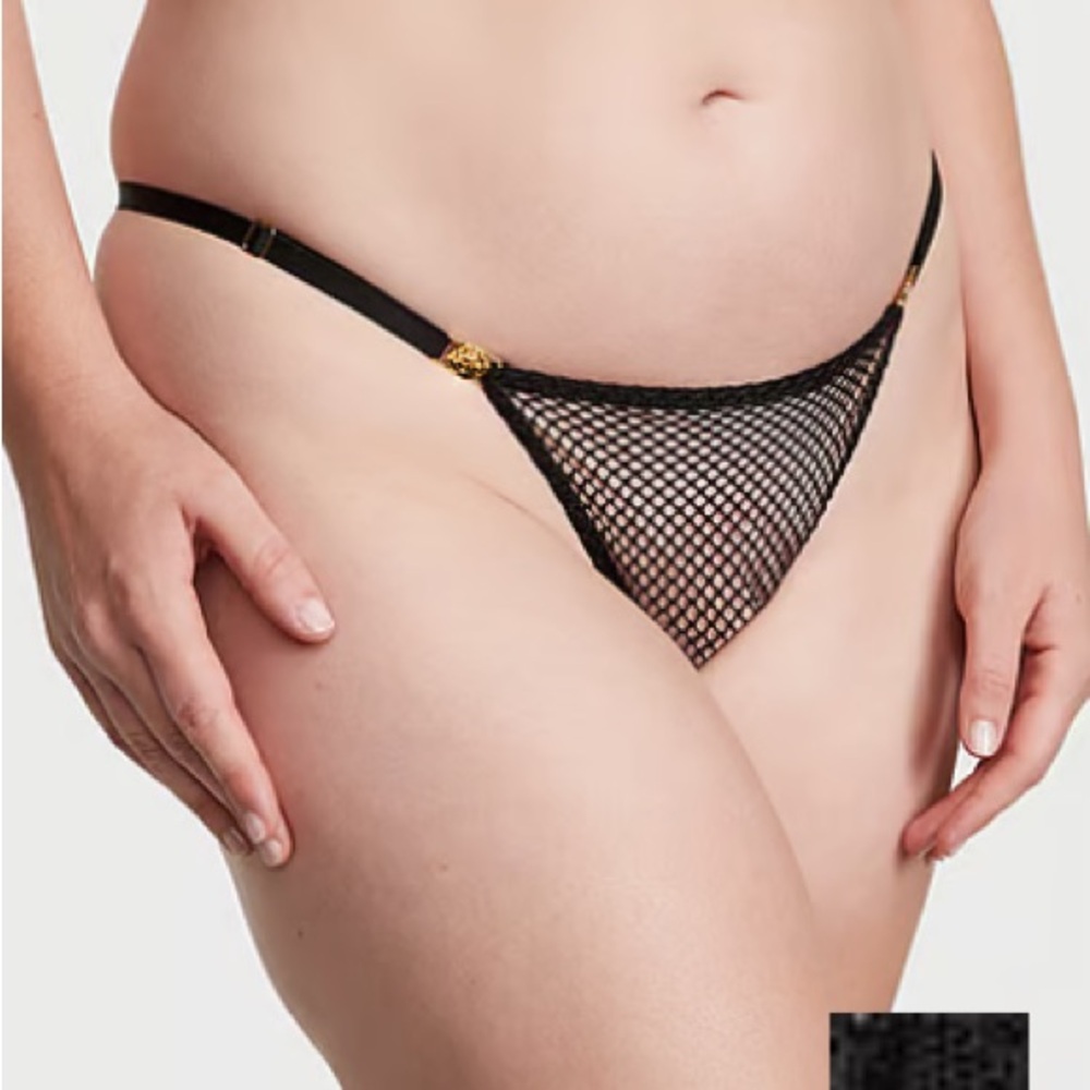 Victoria Secret Fishnet thong with adjustable straps